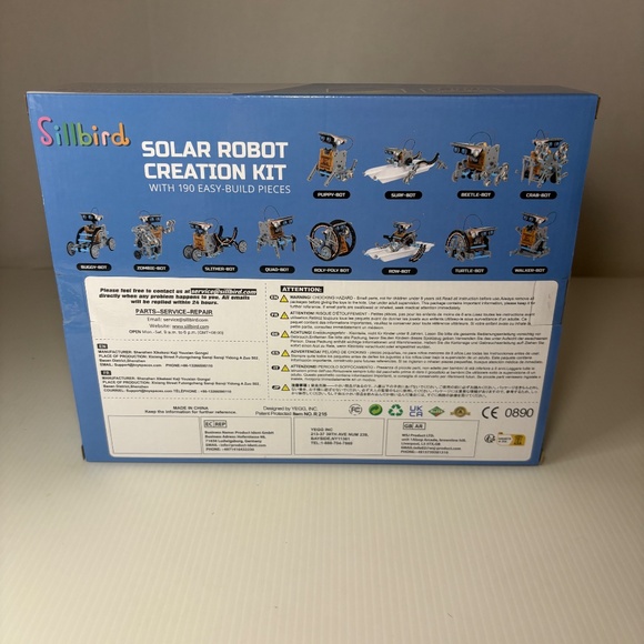 Sillbird STEM Solar Robot Creation Kit 190 Easy Build Pieces Building Kit NIB - Picture 3 of 8